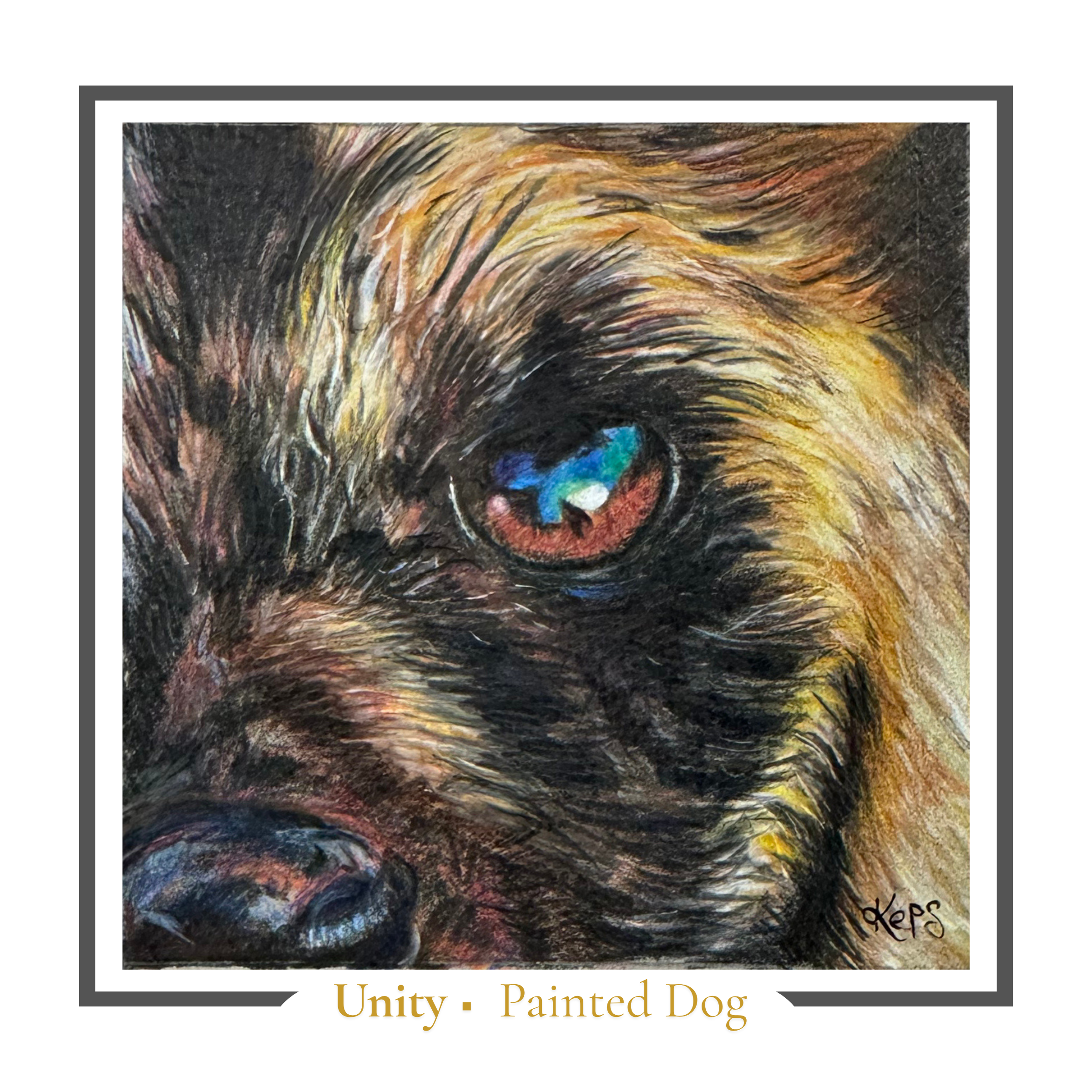 Wild Dog Greeting card - Unity