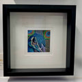 PEACOCK - Radiance     - Original framed coloured pencil drawing      (The Expressive Self Collection)