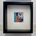 PUFFIN - Charm     - Original framed coloured pencil drawing      (The Expressive Self Collection)