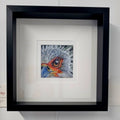 SECRETARY BIRD - Precision  - Original framed coloured pencil drawing